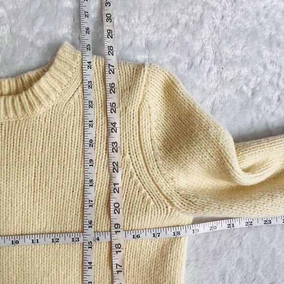 Alexander Wang Womens Zipper Cream Knit Asymmetric Merino Wool Blend Sweater Med - Picture 8 of 10